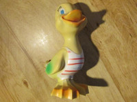 RELIABLE Brand MISS DUCKY Rubber Duck Squeak Toy Canada 1950s-60