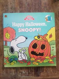 Vintage Snoopy Happy Halloween kids children golden book Schulz

