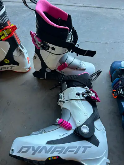 3 pairs all 25.5. I have skis and skins for them, too