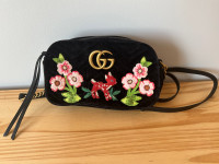 Gucci velvet crossbody purse