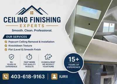 Ceiling Texture & Finishing Services, View more