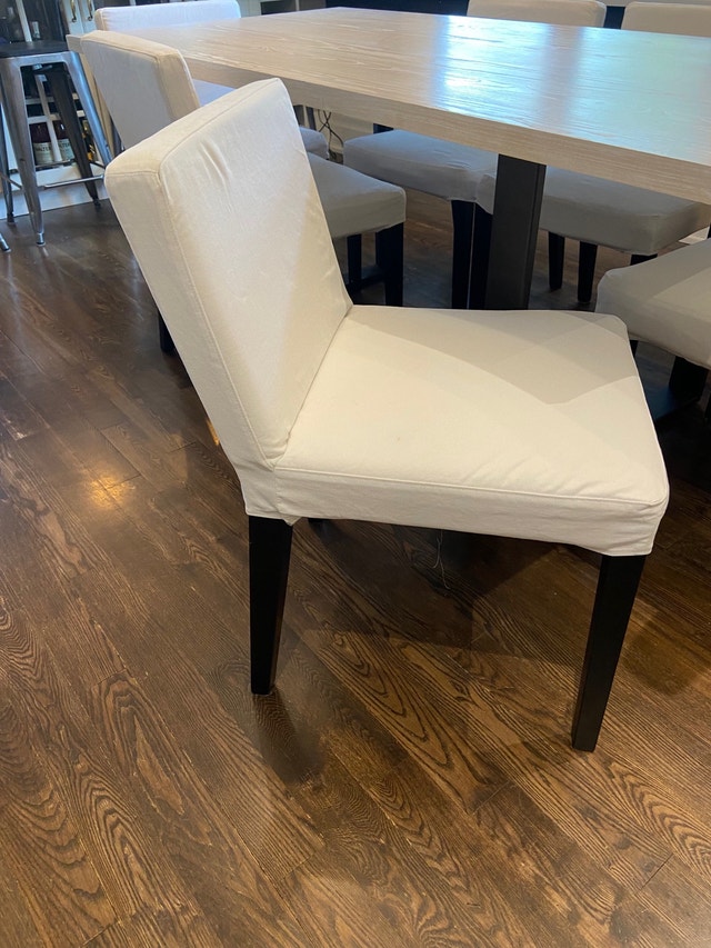 IKEA NILS armless dining chairs interchangeable covers Dining