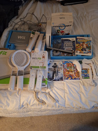 Wii console accessories and games