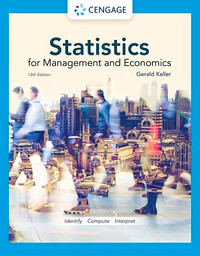 Statistics for management & economics 12th edition (Keller)
