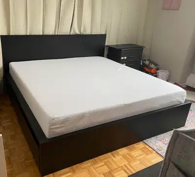 King bed frame - MALM IKEA Without mattress, View more