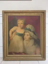 19TH CENTURY LARGE BRITISH OIL PAINTING WITH THOMAS AGNEW LABEL