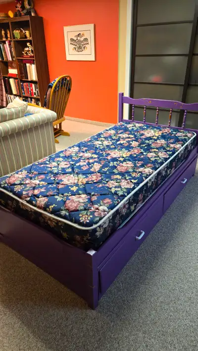 Kids bed with pull-out drawers, View more