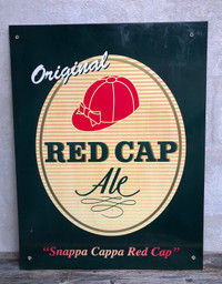 Red Cap beer sign
