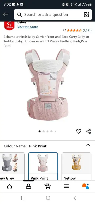 Bebamour Baby Carrier, View more