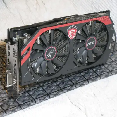 Carte graphique GPU AMD Radeon R9 280X Win10 hdmi 1080 1440 4K, View more