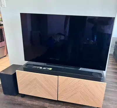 LG OLED 55” TV 120HZ + LG SP8YA 440W, View more
