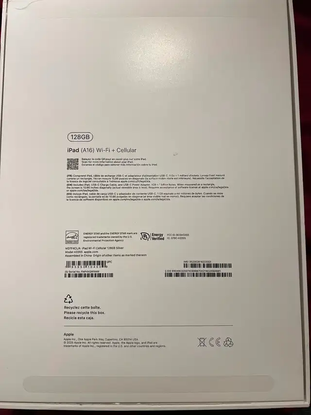 iPad (A16) Wi-Fi + Cellular 128GB REGULAR SIZE in iPads & Tablets in Gatineau - Image 4