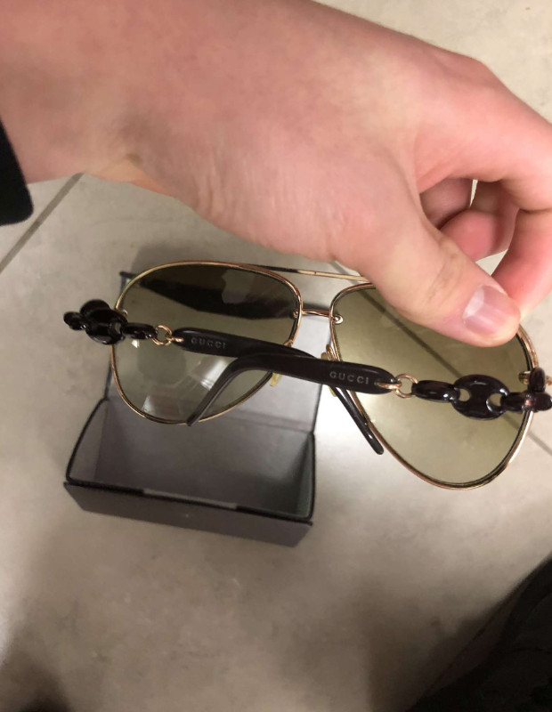 (Authentic)Gucci Marina Chain Aviator Sunglasses GG in Jewellery & Watches in Mississauga / Peel Region - Image 4