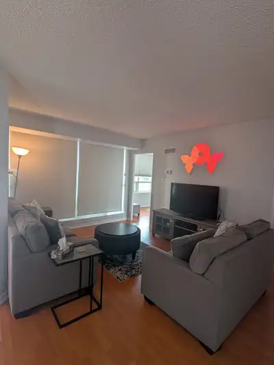 FULLY FURNISHED 2 BEDROOM + DEN CONDO | ALL UTILITIES INCLUDED | AVAILABLE NOW $3,150/month | 3 Grey...