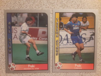 DEUX CARTES DE SOCCER VINTAGES DE PREKI RARE