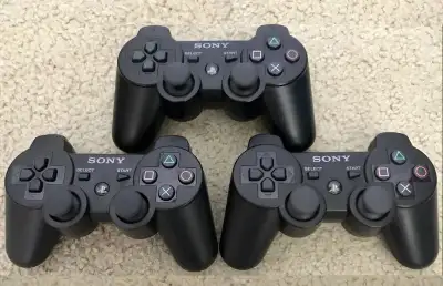 Lot of 3 Sony Playstation 3 PS3 Wireless Remote Controller, View more