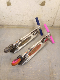 Scooter Razor 'A Kick' Kids Scooter Pair Blue & Pink
