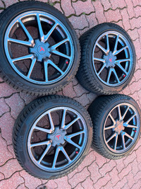 Tesla model 3 winter tire package, original wheels and tires