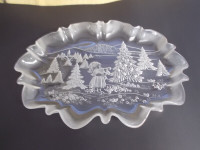 3 BEAUTIFUL CHRISTMAS PLATTERS,$12.00 FOR ALL
