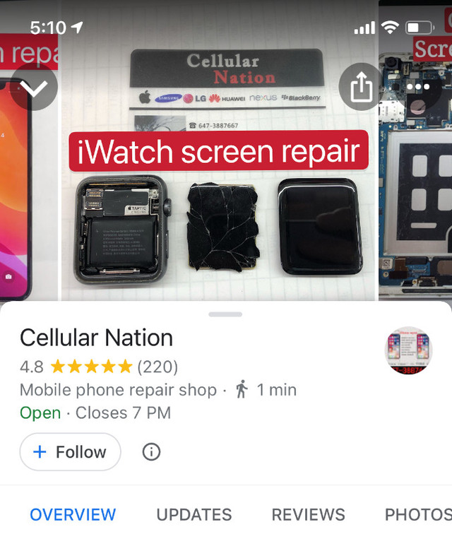 ⭕BEST PRICE Phone repair⭕iPhone Samsung iPad iWatch Google ... in Cell Phone Services in City of Toronto - Image 4