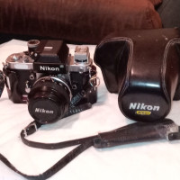 Mint condition 1970s Nikon F2 SLR film camera .