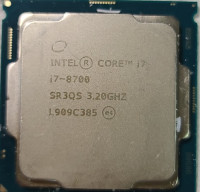 CPU Intel i7- 8700 6Core