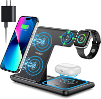 QI 3-in-1 Wireless Charger Stand - New