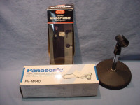 Panasonic Directional Microphone & Optex Stereo Mixer Microphone