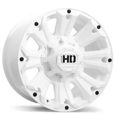 New AMMO 16x8.0 6x139.7mm +10 106.1mm WHT $ 800 plus hst per set of 4 rims AD IS FOR NEW RIMS TIRES...