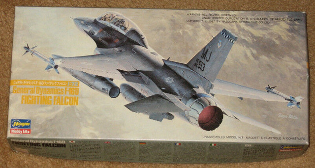 Hasegawa 1/72 F-16D Fighting Falcon in Toys & Games in Burnaby/New Westminster