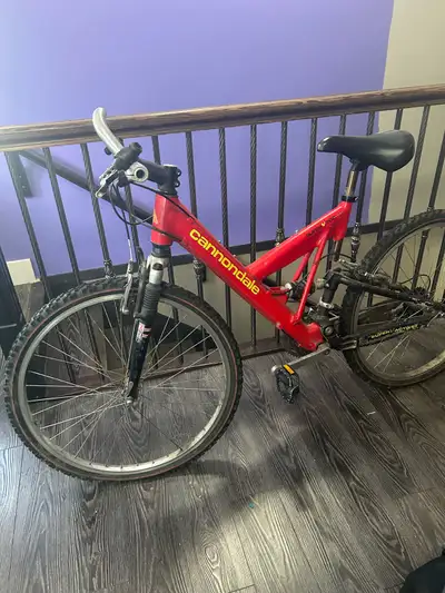 red cannondale bike, View more