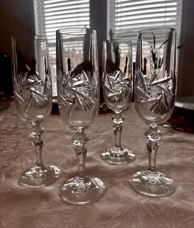 Crystal Champagne Flutes, View more