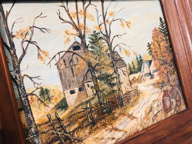 1950/60s Original Oil Painting Helen Crumback, Grafton Ontario dans Art et objets de collection  à Région d’Oshawa/Durham - Image 3