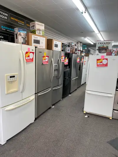 Électroménagers à partir de $199 frigo 24”28”30”33” et plus .., View more