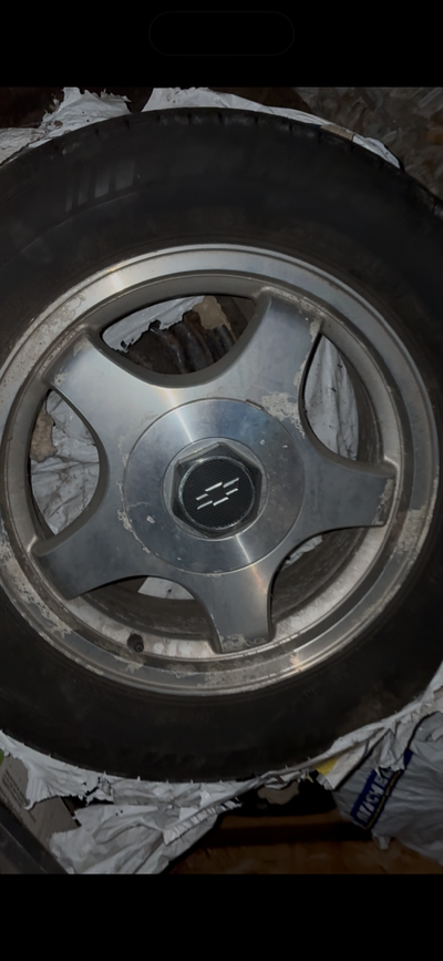 4 Chevy 16inch alloy rims w/logo and 4 brand new Michelin tires $500 or best offer tires have been i...