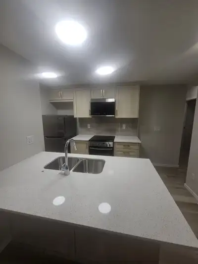 Brand new 3 bedroom / 2 full bathroom basement for rent in Cityline Grove NE, Calgary. Includes micr...