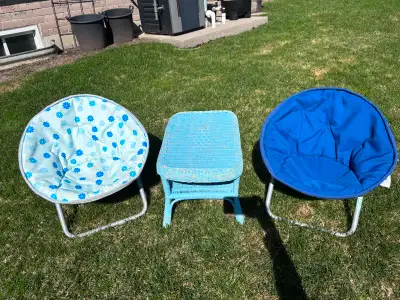 Kids Foldable Chairs and Table - Camping Outdoor, View more
