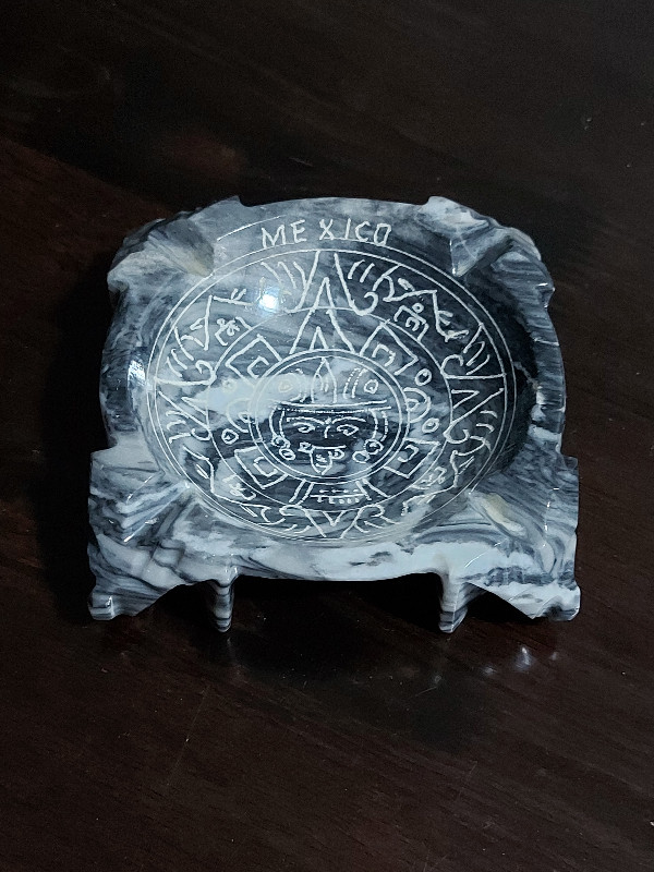 Hand Carved & Engraved Stone Ashtray in Arts & Collectibles in Kingston