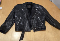 Blouson de cuir style rocker