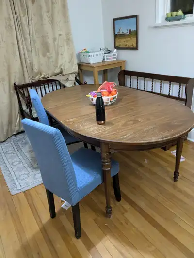 Moving Sale- Wooden Dinning Table, View more
