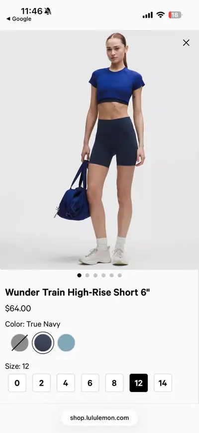BNWT Lululemon Wunder Train High-Rise Short 6", 12, View more