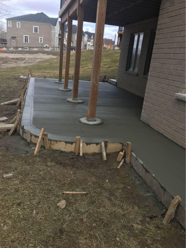 Concrete DrivewayBackyard Patio Shed pad Driveway widening