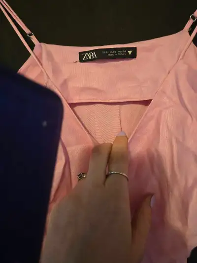 Beautiful pink maxi dress. Spaghetti straps. Floor-length. Slight slit. Worn once pick up only pleas...