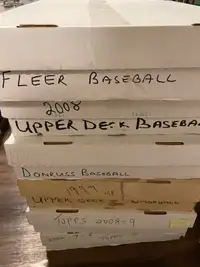 Big boxes of baseball cards - 1995-2010