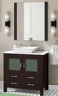 NEW Brayden Studio 32'' Single Vanity/sink/mirror/faucet/drain