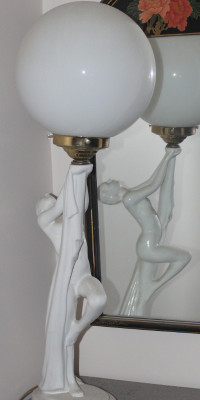 Ceramic Lamp, tasteful, naked lady  - reduced
