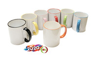 11oz Sublimation Mug Rim/Handle Colored 36pcs/case