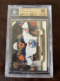 Connor Mcdavid Young Guns Canvas Rookie Card BGS 10 Pristine 
