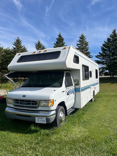 This motorhome is in good shape. Safety checked in July Everything works Fridge is only 2 years old...
