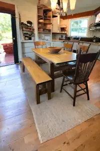dining table with matching bench $850.00